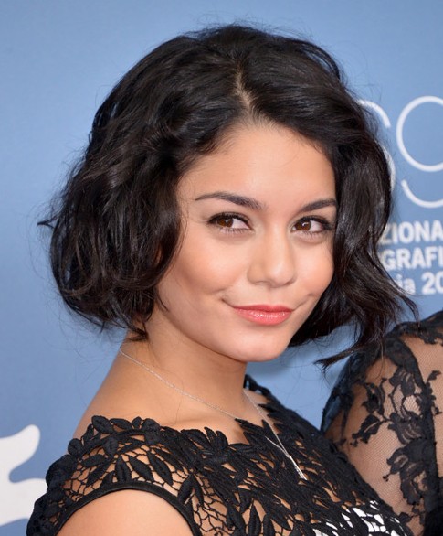 Vanessa Hudgens Short Curly Bob Hairstyle for Women