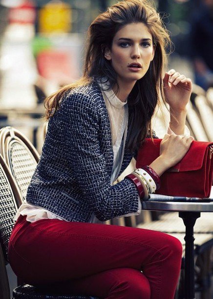 2015 Fashionable Tweed Coat Outfit