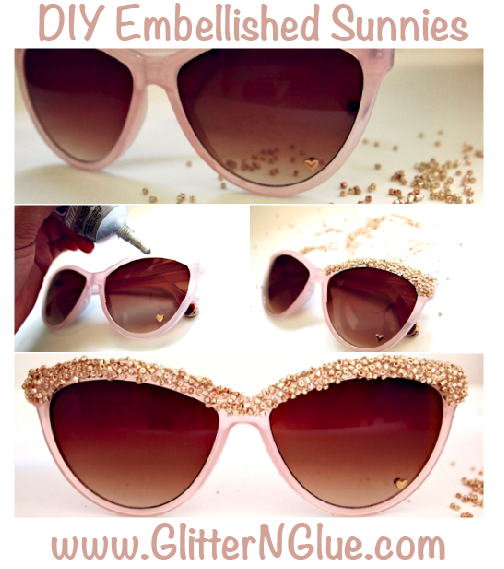 15 DIY Embellished Sunglasses Tutorials