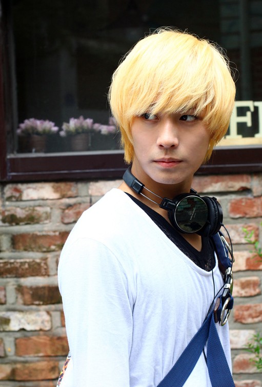 Blonde Korean Hair style for Guys
