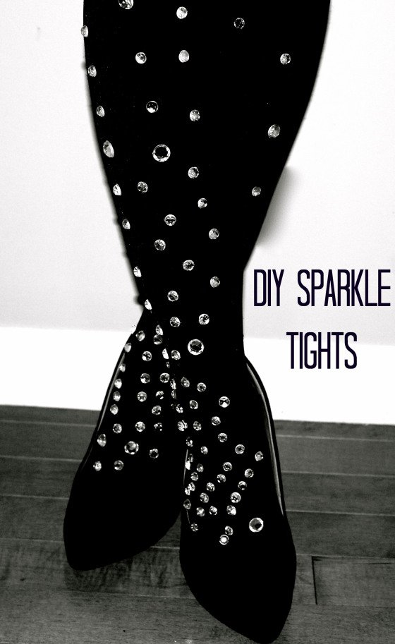 DIY Sparkle Tights