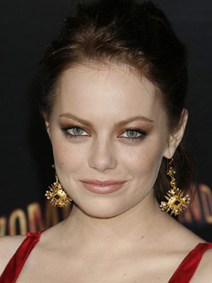 Emma Stone Bronze Smoky Eye Makeup