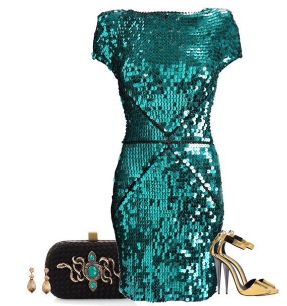 Peal Sequined Dress Outfit for 2015