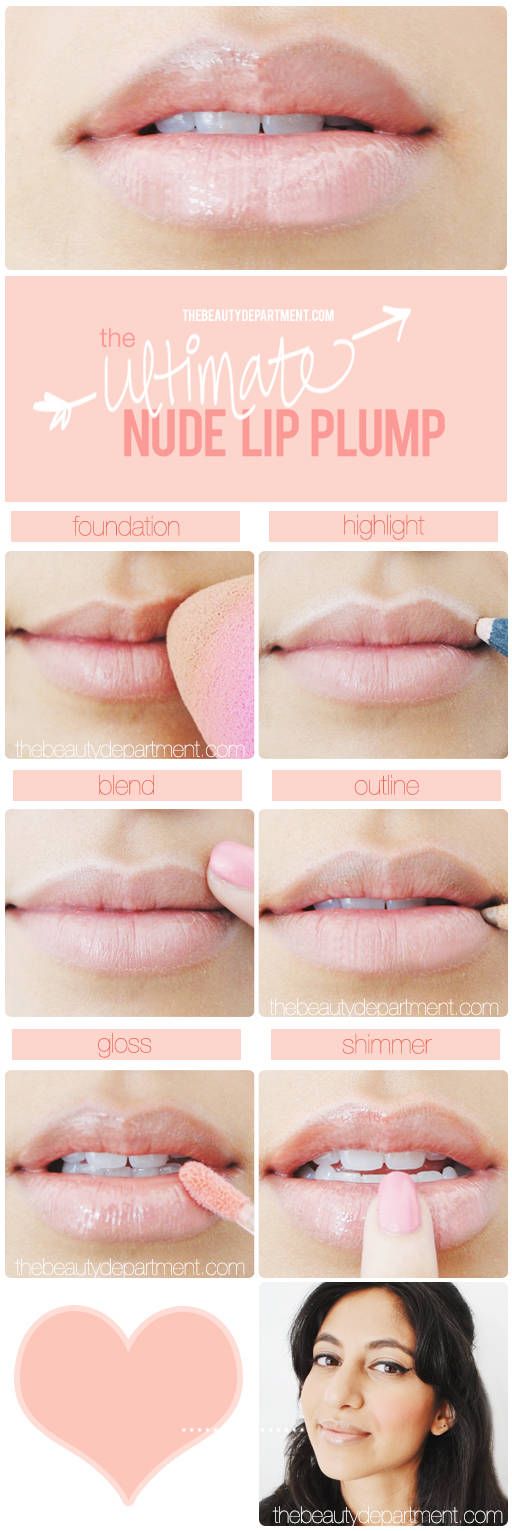 Plump Nude Lip Makeup Tutorial