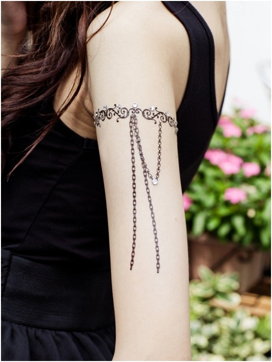 Pretty Lace Arm Tattoo