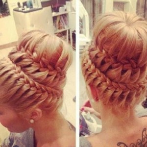 2015 Princess Braided Updo Hairstyle