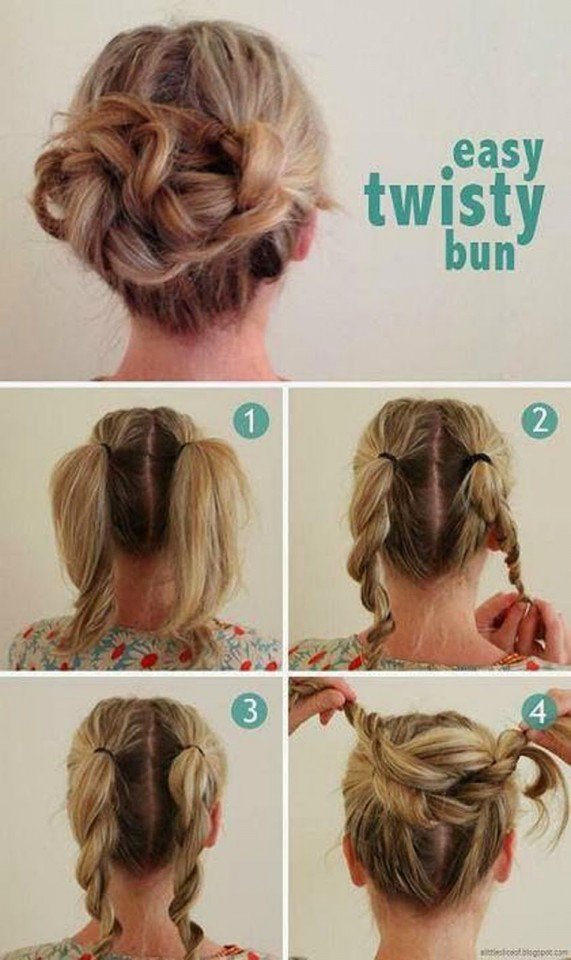 Twisted Low Bun Hairstyle Tutorial