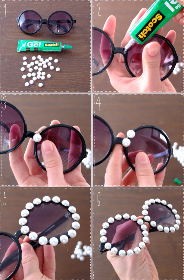 15 DIY Embellished Sunglasses Tutorials