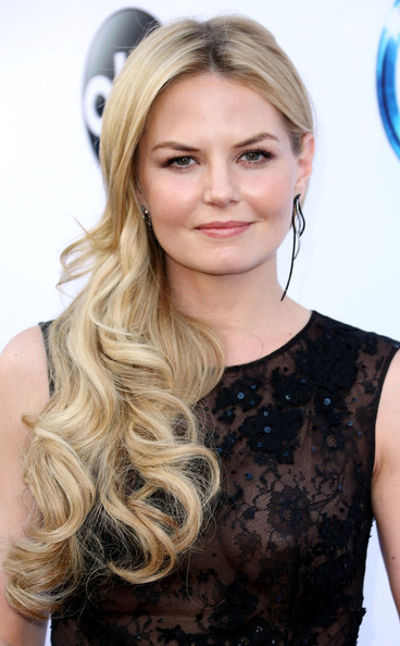 Jennifer Morrison Side Sweep with A Center Part