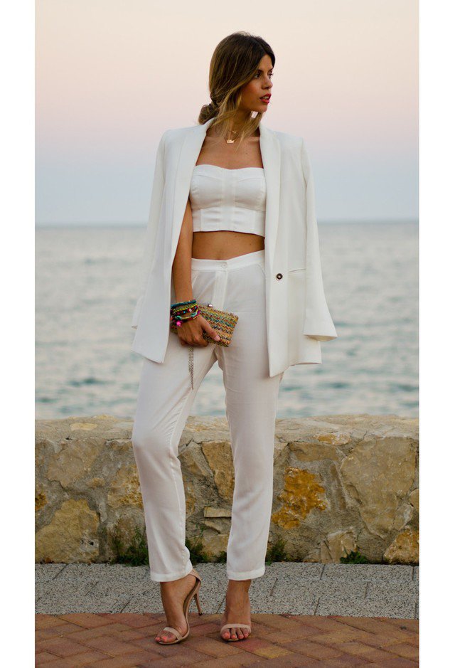 2015 Stunning White Outfit Idea