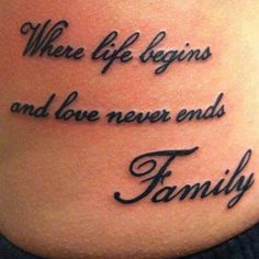 Begins never where and ends life tattoo love 50+ Inspirational