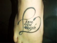 20 Fun and Spirited Live Laugh Love Tattoos  TattoosWin