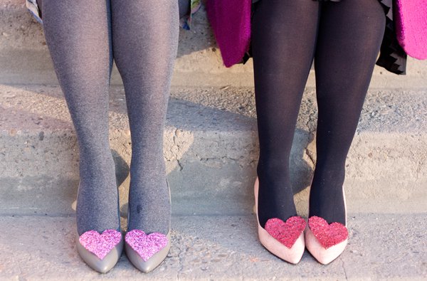 Adorable Heart Shape Shoe Clips