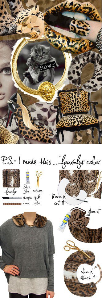 DIY Leopard Printed Collar