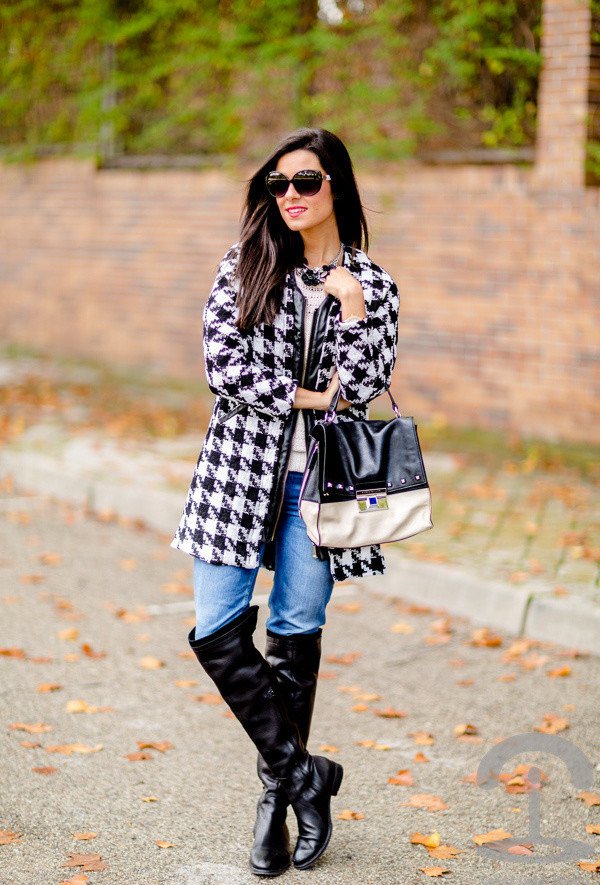 Effortless Printed Coat