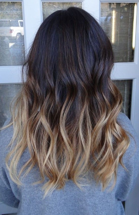 Latest Popular Dark to Brunette Ombre Hair for Medium Hair