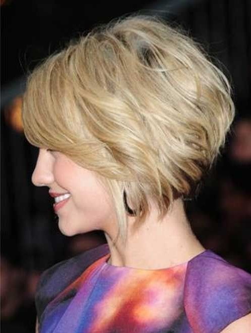 Loosely Stacked Bob Hairstyle