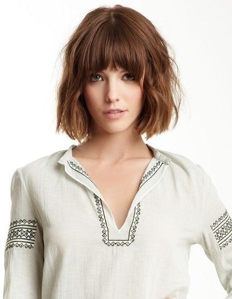 Lovely Bob Hairstyle with Bangs