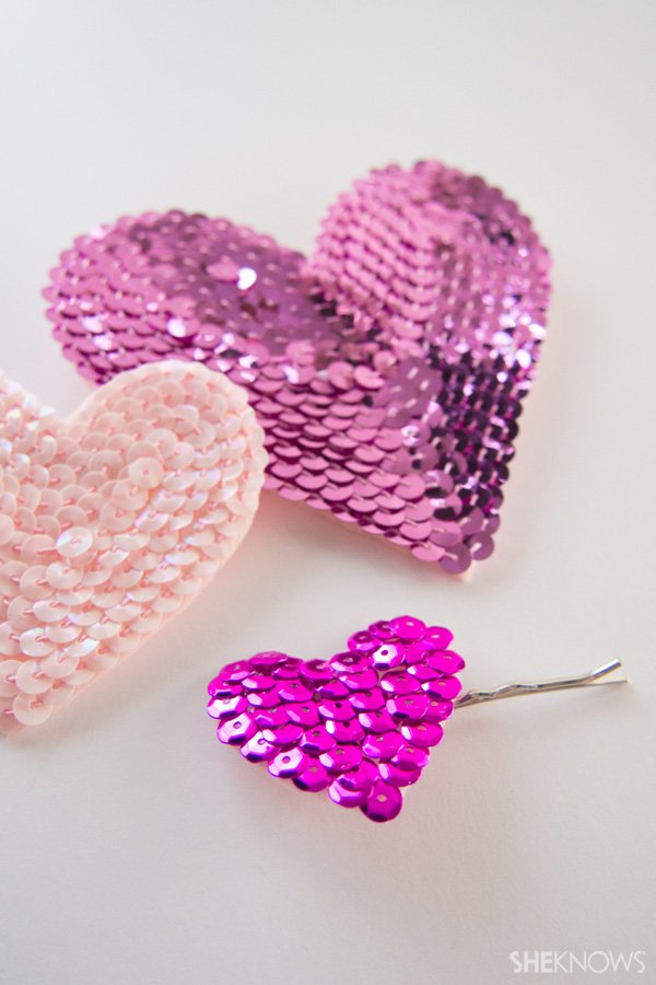 Pretty DIY Heart Bobby Pins
