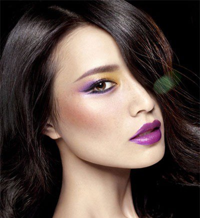 Adorable Purple Makeup Idea