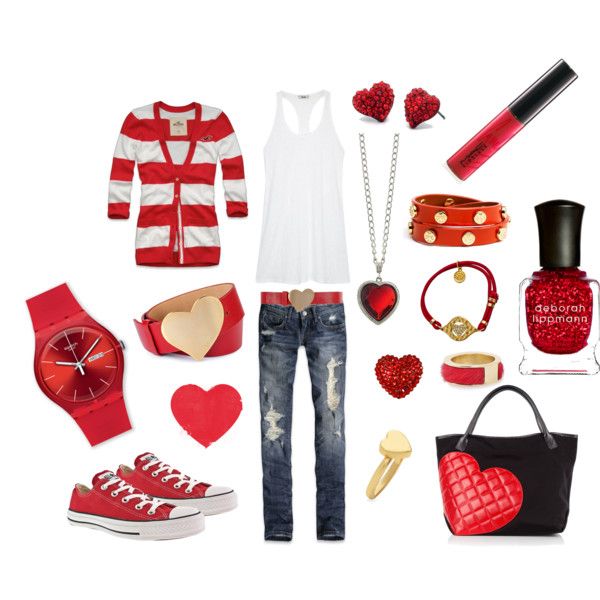 Red Outfit Idea for Valentine's Day