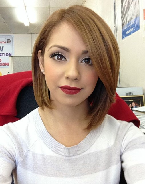 Side-parted Long Bob Hairstyle