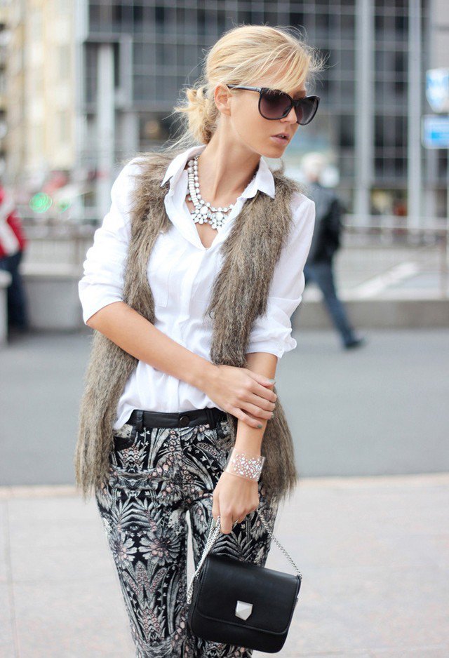 Stunning Fur Coat Outfit Idea