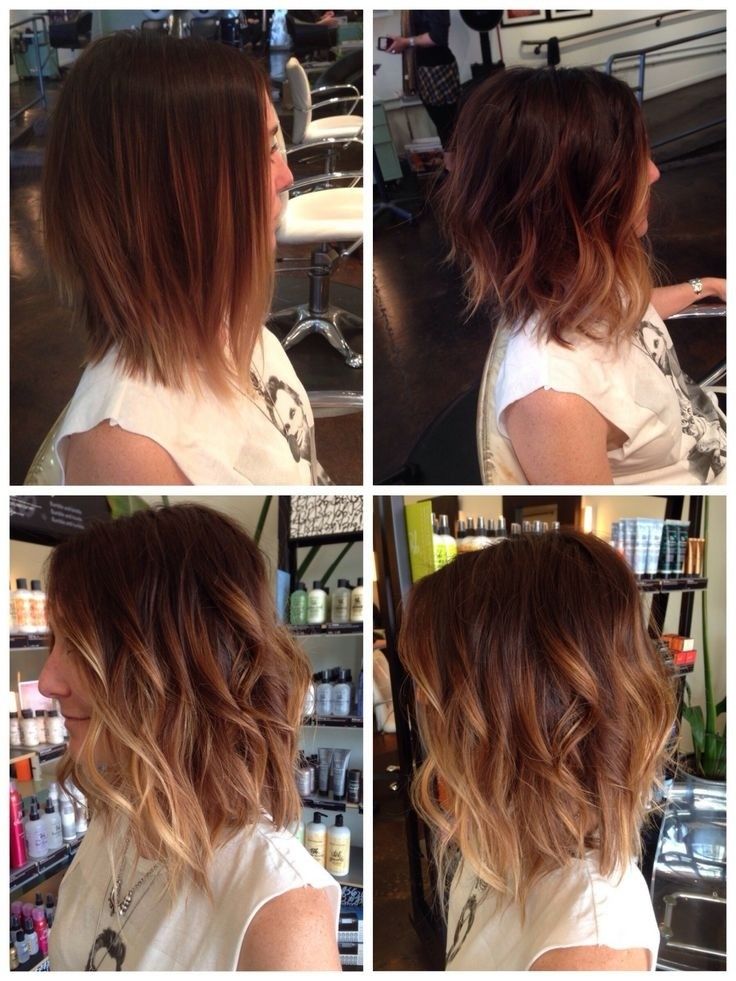 Trendy Ombre Wavy Bob Cut for Medium Length Hair