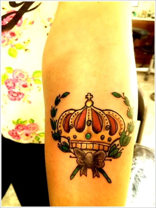 Unique Crown Tattoo Design