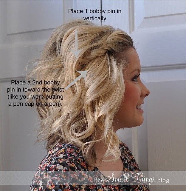 The Two-Bobby-Pin Front Twist