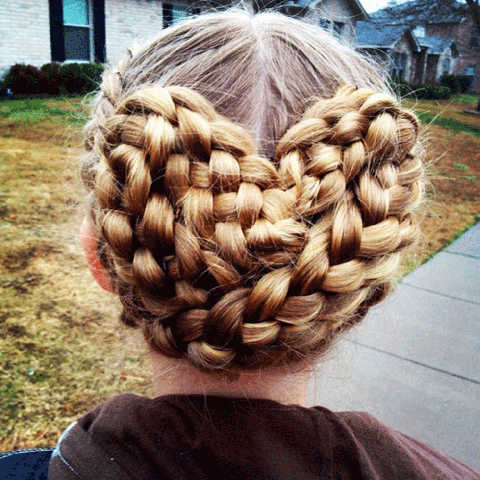 Stunning Braided Heart Hairstyle for Valentine's Day