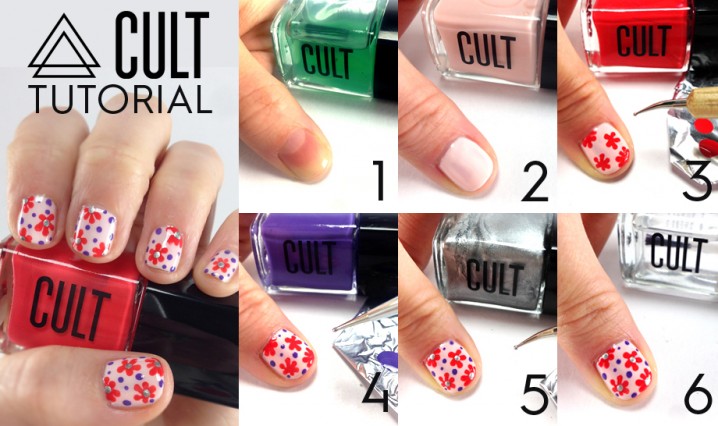 16 Lovely Step By Step Floral Nail Tutorials