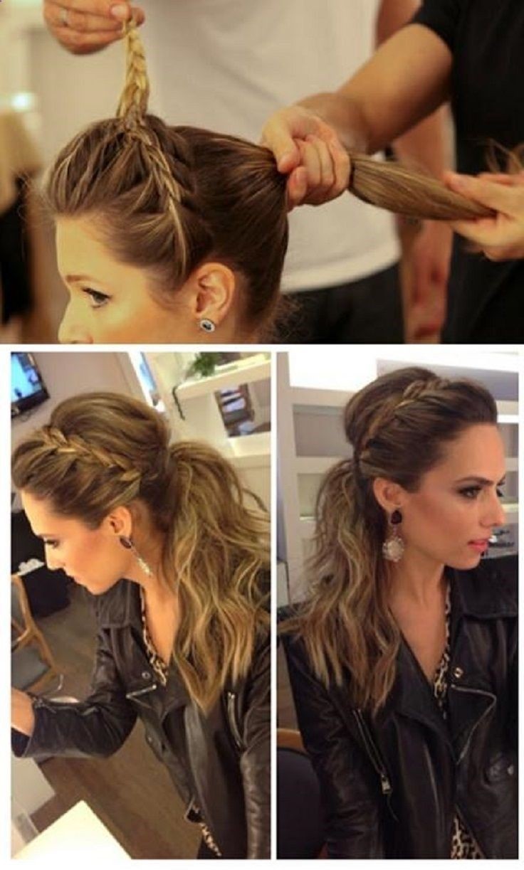 Cute Braided Ponytail Hairstyles: Low Ponytail