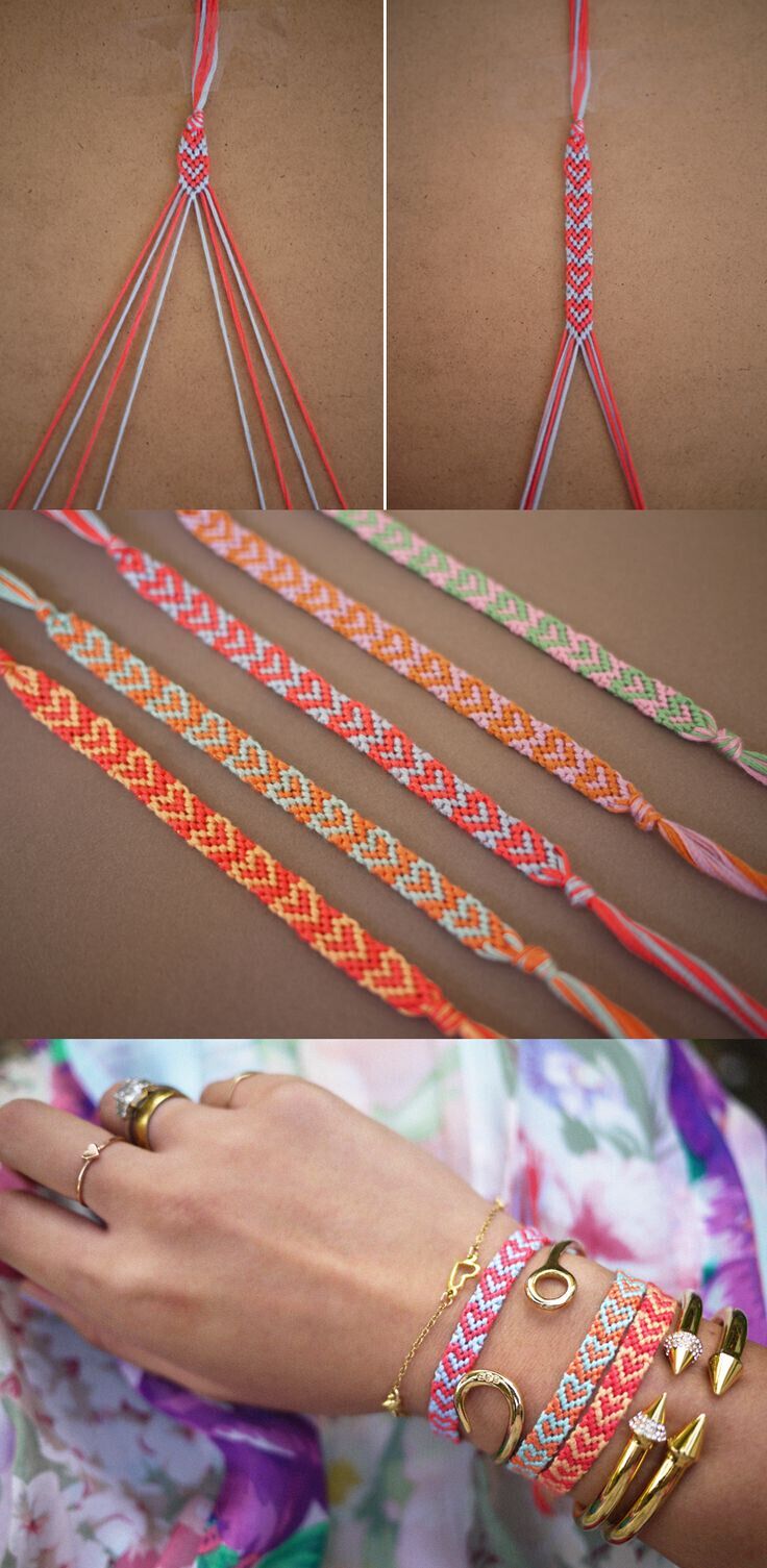 DIY Heart Friendship Bracelet