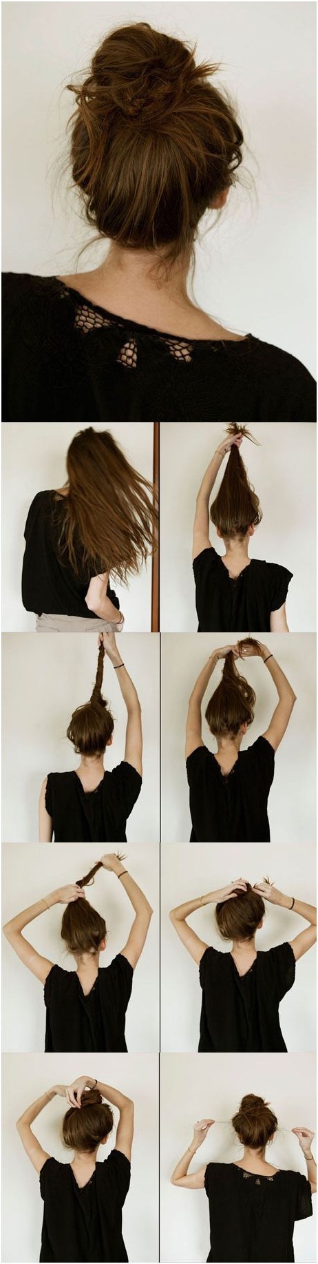 Everyday Hairstyles Tutorials: Casual Messy Bun Hairstyle