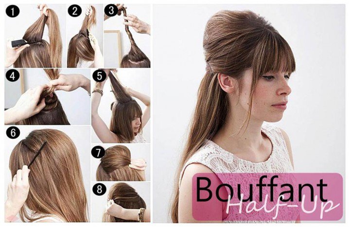 Pretty Half-up Half Down Hairstyel Tutorial