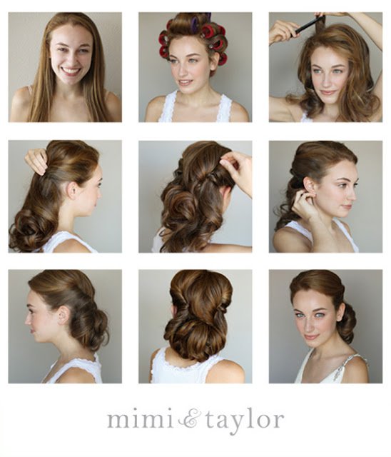 Fashionable Vintage Updo Hairstyle Tutorial