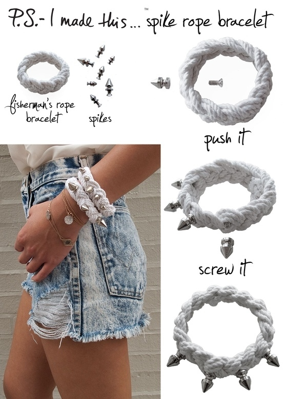 Spike Rope Bracelet