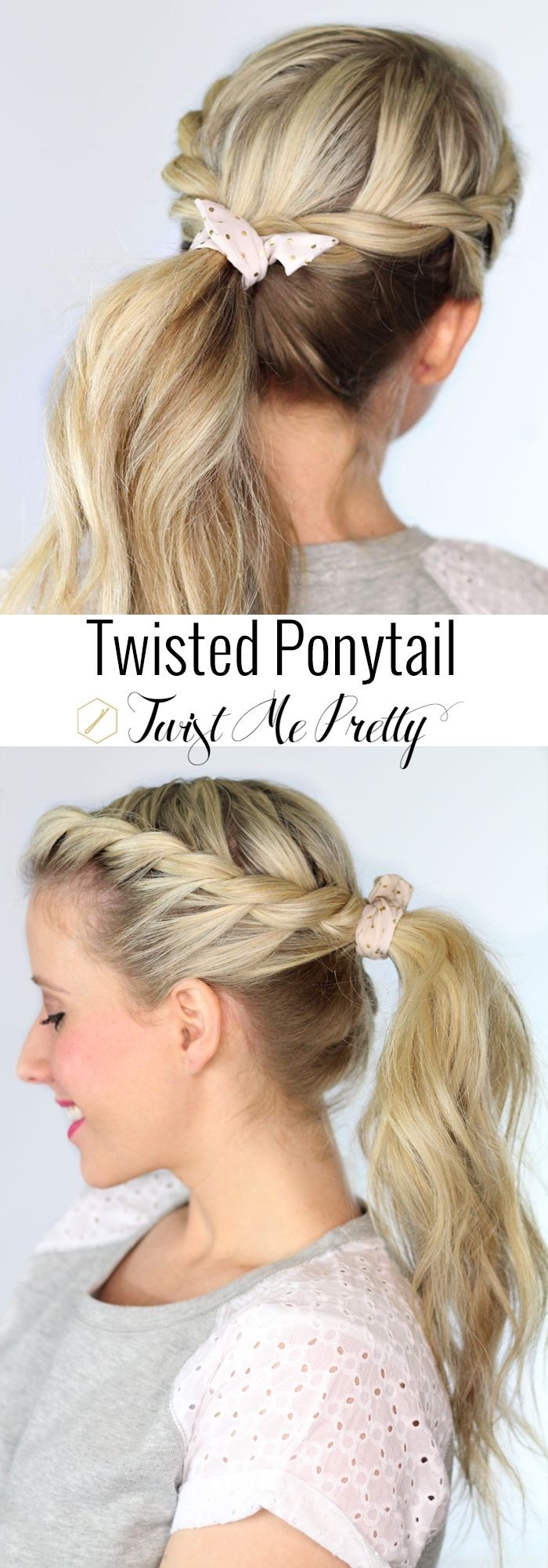 Pretty Twisted Ponytail Hairstyle