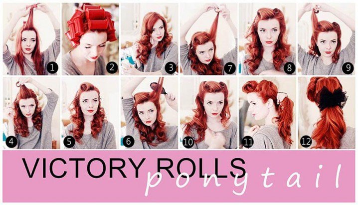 Retro-chic Curly Hairstyle Tutorial