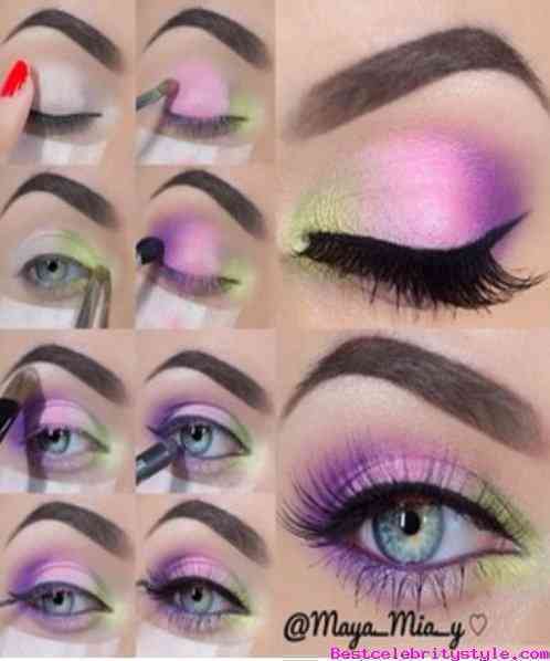 Cute Purple Eye Makeup Tutorial