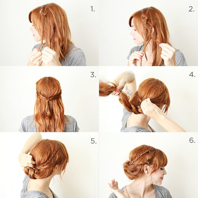 Pretty Side Braided Bun Hairstyle Tutorial