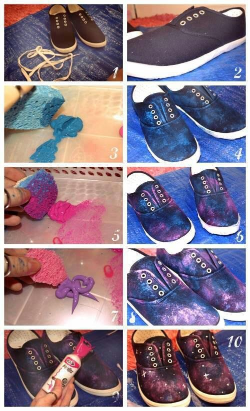 diy galaxy converse