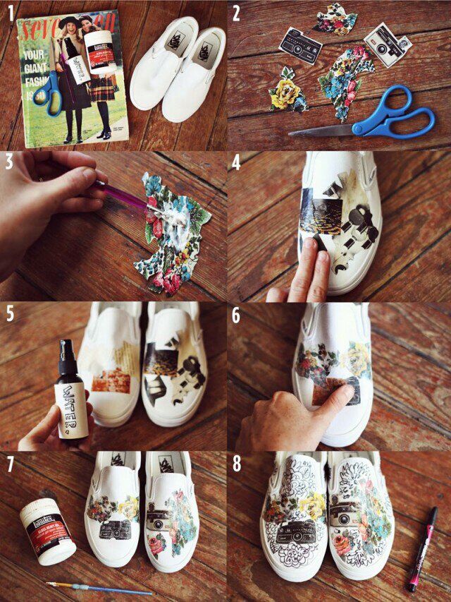 DIY Printed Sneakers