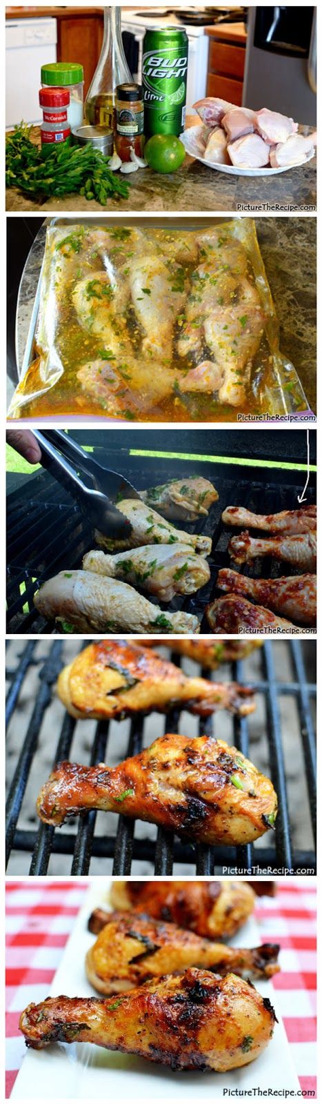 Grilled lime and beer chicken