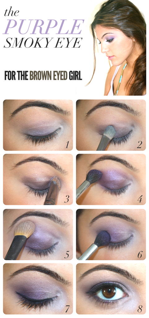 20 Wonderful Purple Smokey Makeup Tutorials 