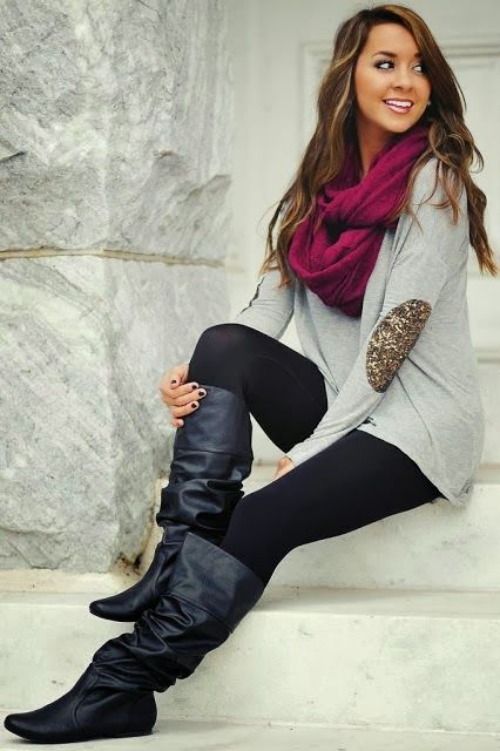 STYLES burgundy infinity scarf