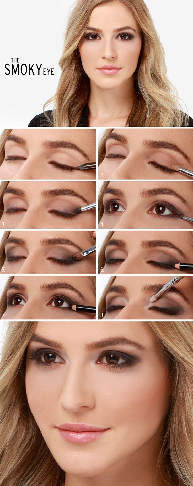 natural eye makeup for brown eyes