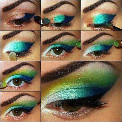 Peacock Eye Makeup