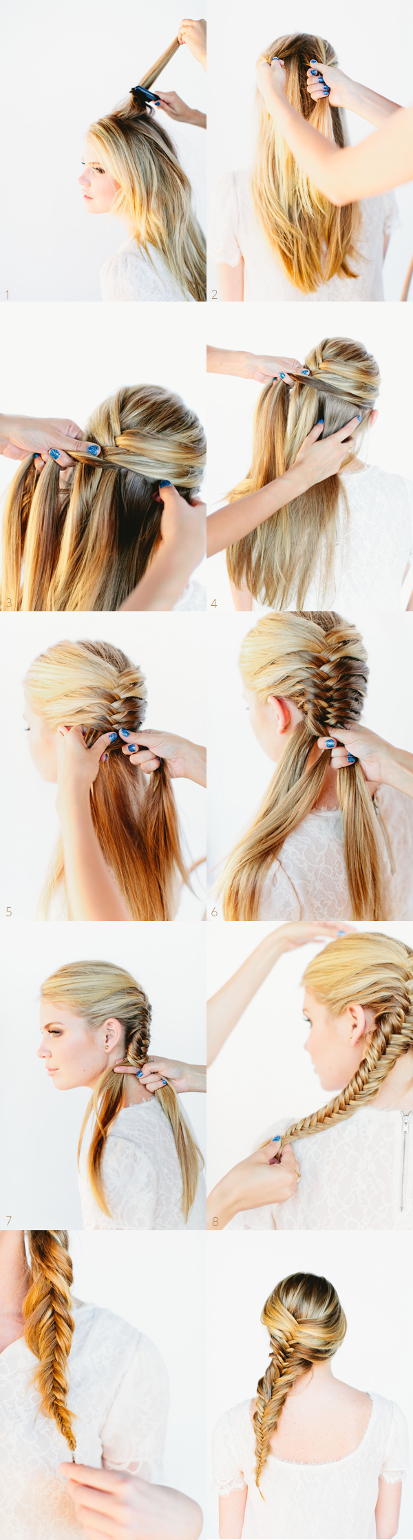 Beautiful Fishtail Braided Hairstyle Tutorial